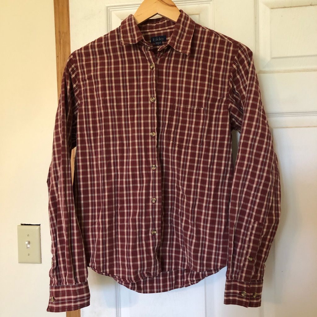 Plaid Buckle Button Down